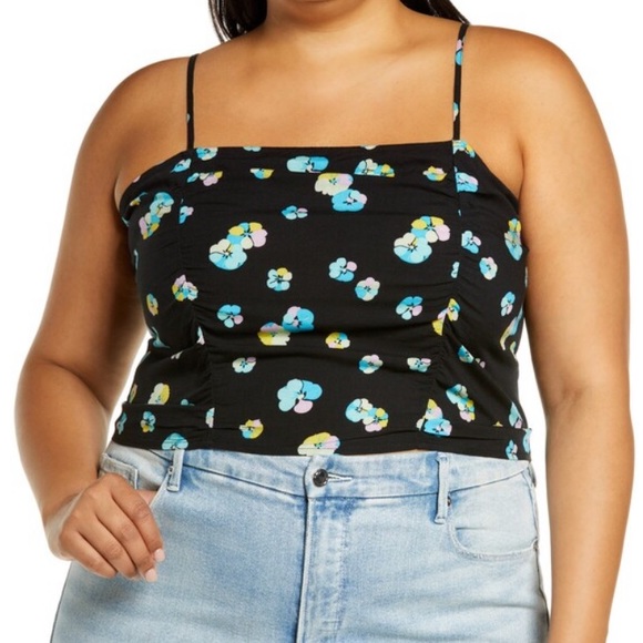 BP Ruched Crop Cami - Picture 1 of 9